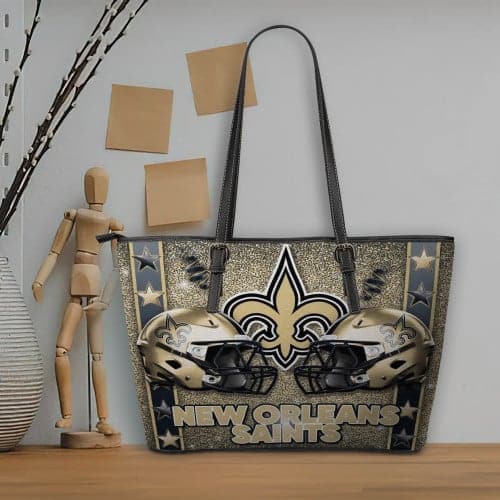 New Orleans Saints Women Leather Tote Hand Bag BB57