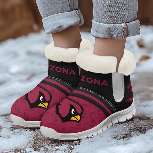 Arizona Cardinals Comfy Winter Snow Boots AZDDWSB000044