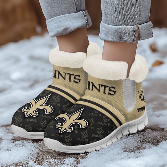 New Orleans Saints Comfy Winter Snow Boots AZDDWSB000001