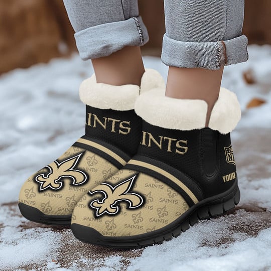 New Orleans Saints Comfy Winter Snow Boots AZDDWSB000034