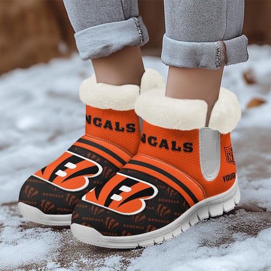 Cincinnati Bengals Comfy Winter Snow Boots AZDDWSB000003