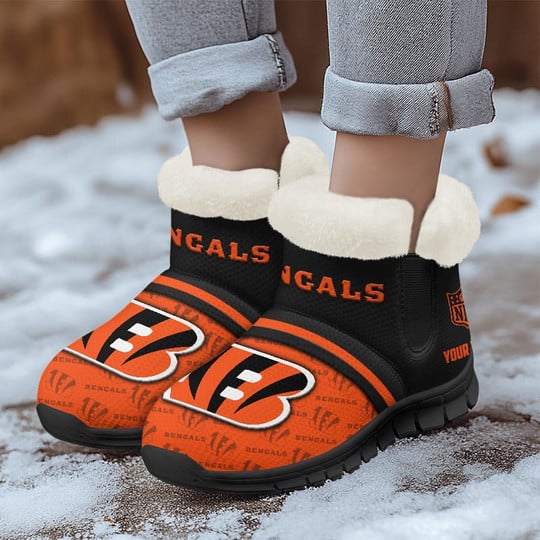 Cincinnati Bengals Comfy Winter Snow Boots AZDDWSB000036