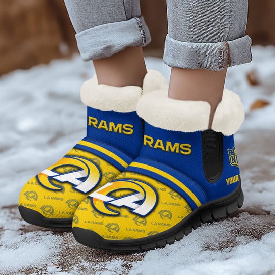 Los Angeles Rams Comfy Winter Snow Boots AZDDWSB000037