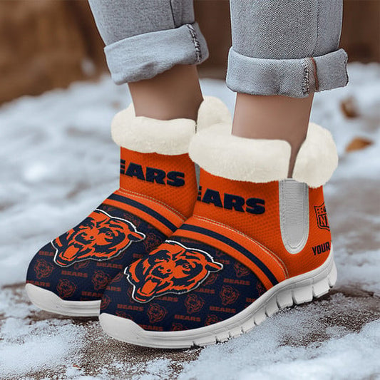 Chicago Bears Comfy Winter Snow Boots AZDDWSB000008