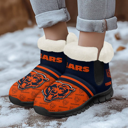 Chicago Bears Comfy Winter Snow Boots AZDDWSB000041