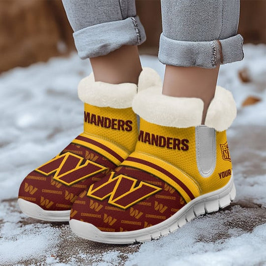 Washington Commanders Comfy Winter Snow Boots AZDDWSB000009