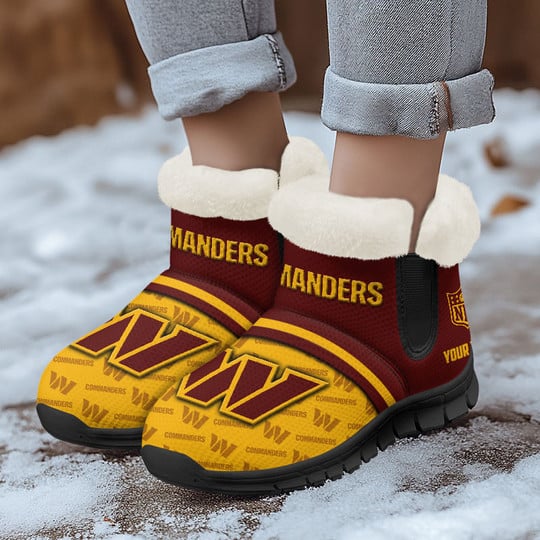 Washington Commanders Comfy Winter Snow Boots AZDDWSB000042