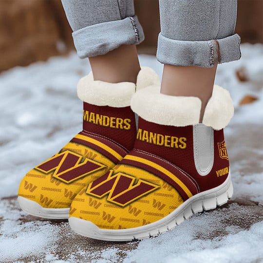 Washington Commanders Comfy Winter Snow Boots AZDDWSB000042