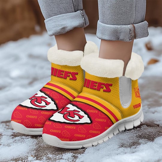 Kansas City Chiefs Comfy Winter Snow Boots AZDDWSB000022