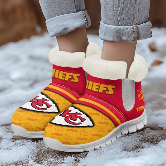 Kansas City Chiefs Comfy Winter Snow Boots AZDDWSB000055