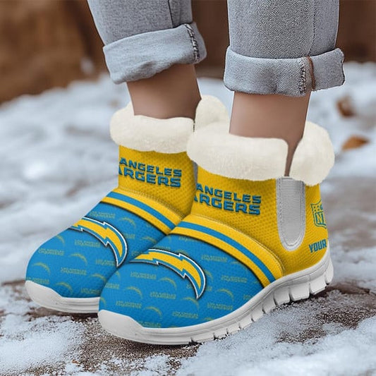 Los Angeles Chargers Comfy Winter Snow Boots AZDDWSB000024