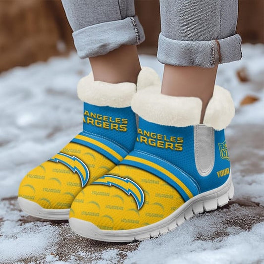 Los Angeles Chargers Comfy Winter Snow Boots AZDDWSB000057