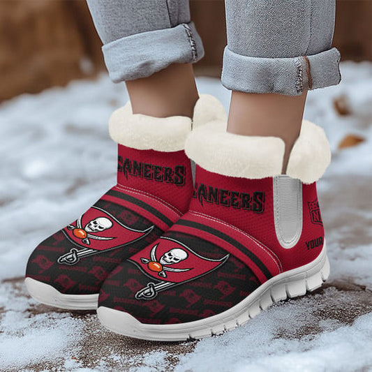 Tampa Bay Buccaneers Comfy Winter Snow Boots AZDDWSB000023
