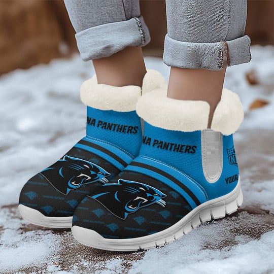 Carolina Panthers Comfy Winter Snow Boots AZDDWSB000020