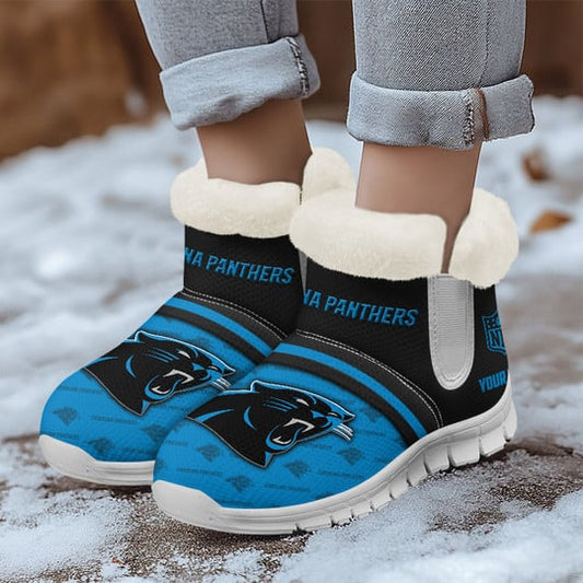 Carolina Panthers Comfy Winter Snow Boots AZDDWSB000053
