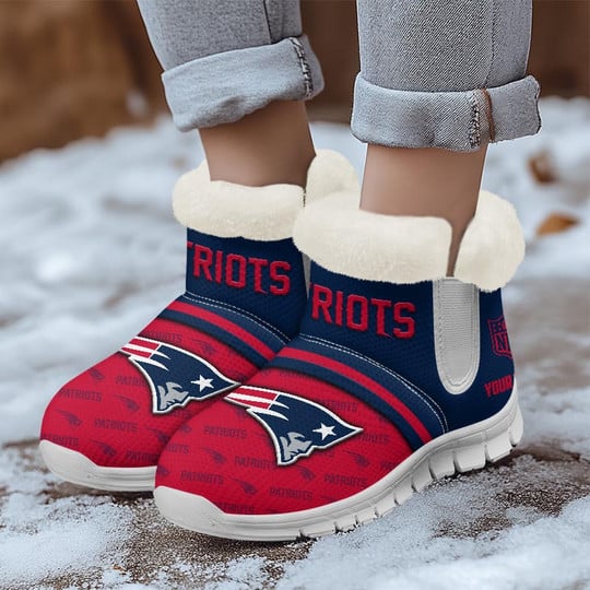 New England Patriots Comfy Winter Snow Boots AZDDWSB000048