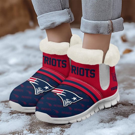 New England Patriots Comfy Winter Snow Boots AZDDWSB000015