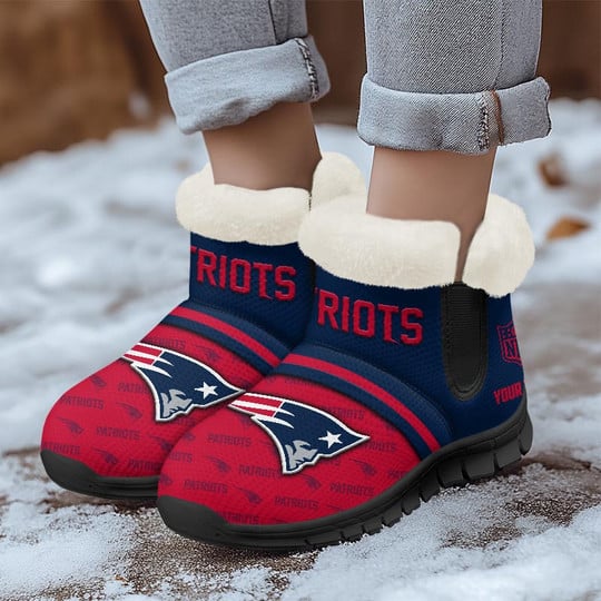 New England Patriots Comfy Winter Snow Boots AZDDWSB000048