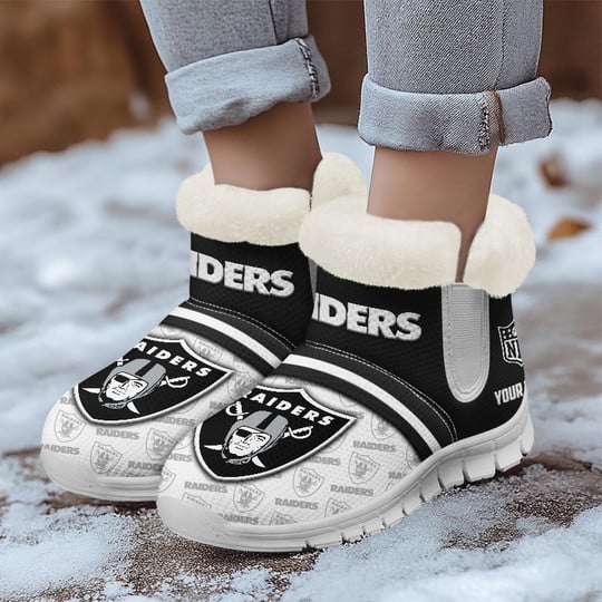 Las Vegas Raiders Comfy Winter Snow Boots AZDDWSB000010