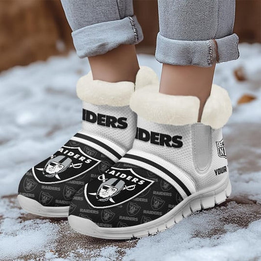 Las Vegas Raiders Comfy Winter Snow Boots AZDDWSB000043