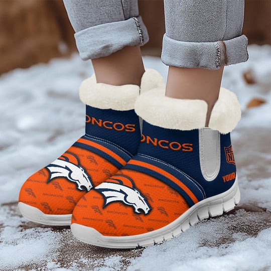 Denver Broncos Comfy Winter Snow Boots AZDDWSB000039