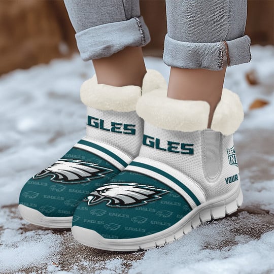 Philadelphia Eagles Comfy Winter Snow Boots AZDDWSB000033