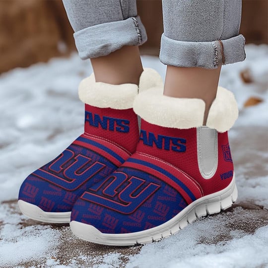 New York Giants Comfy Winter Snow Boots AZDDWSB000002