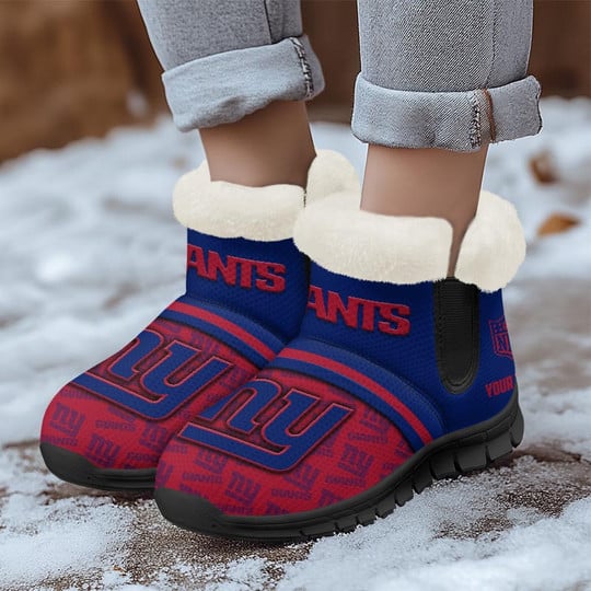 New York Giants Comfy Winter Snow Boots AZDDWSB000035
