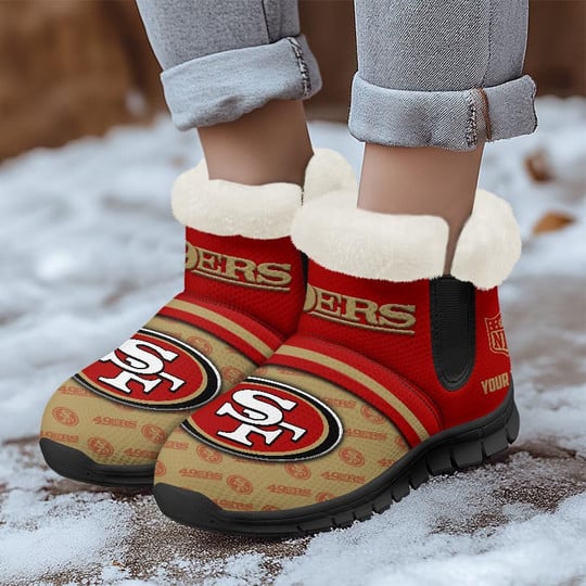 San Francisco 49ers Comfy Winter Snow Boots AZDDWSB000065