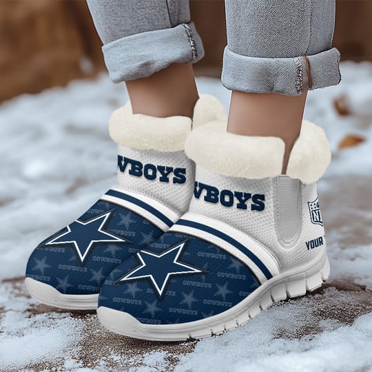 Dallas Cowboys Comfy Winter Snow Boots AZDDWSB000028