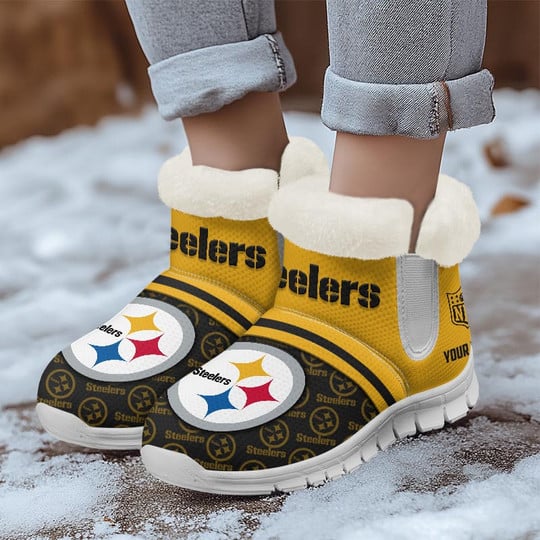 Pittsburgh Steelers Comfy Winter Snow Boots AZDDWSB000007
