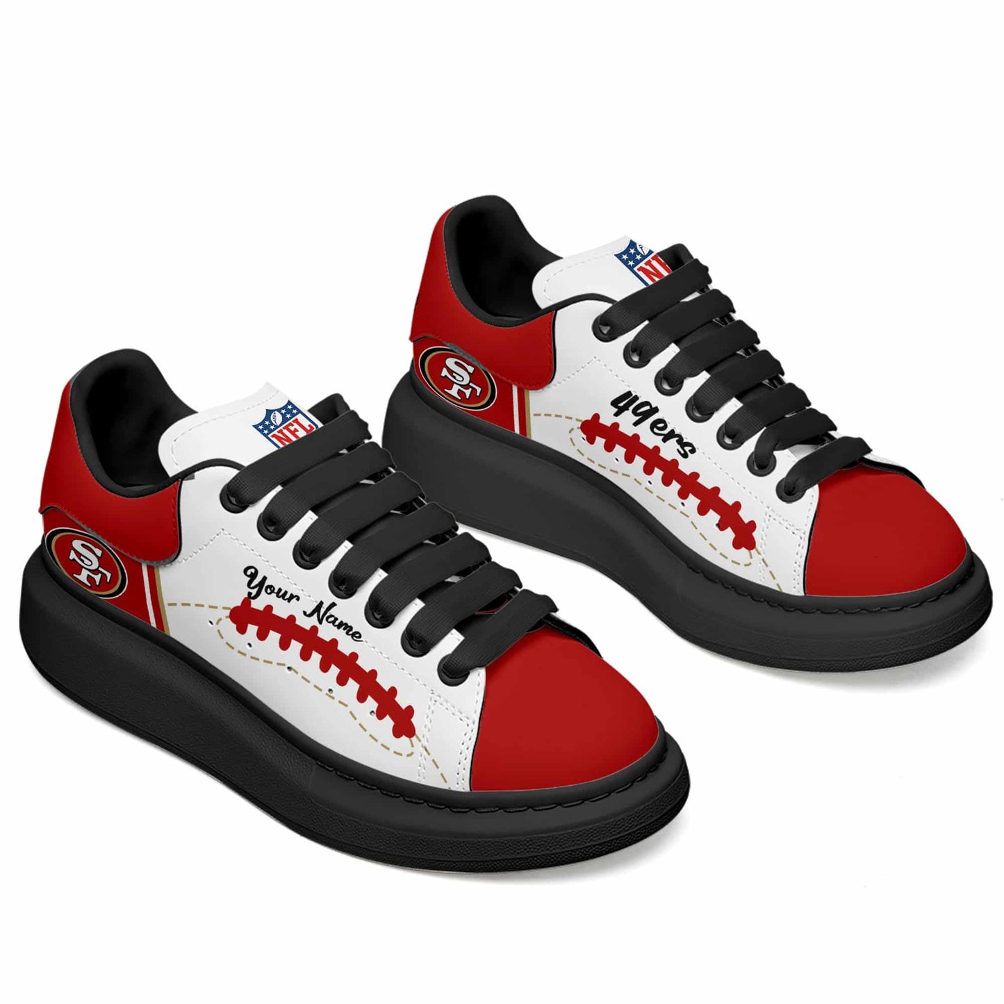 San Francisco 49ers Personalized MQ Sneakers BG36
