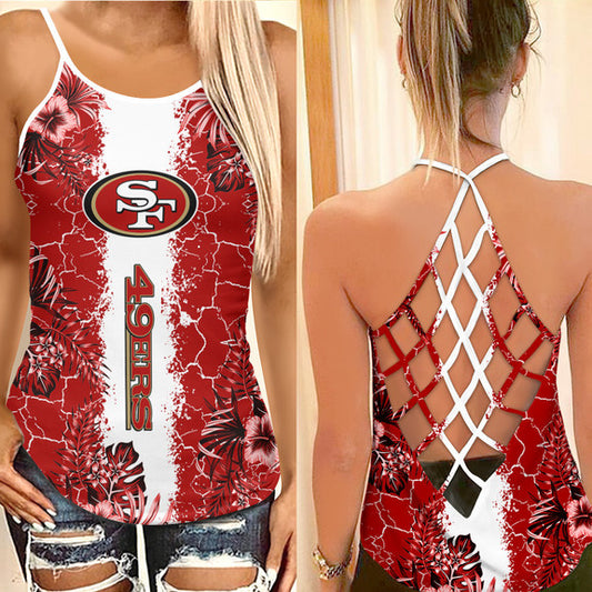 San Francisco 49ers Criss Cross Tank Top BGCCTANK141
