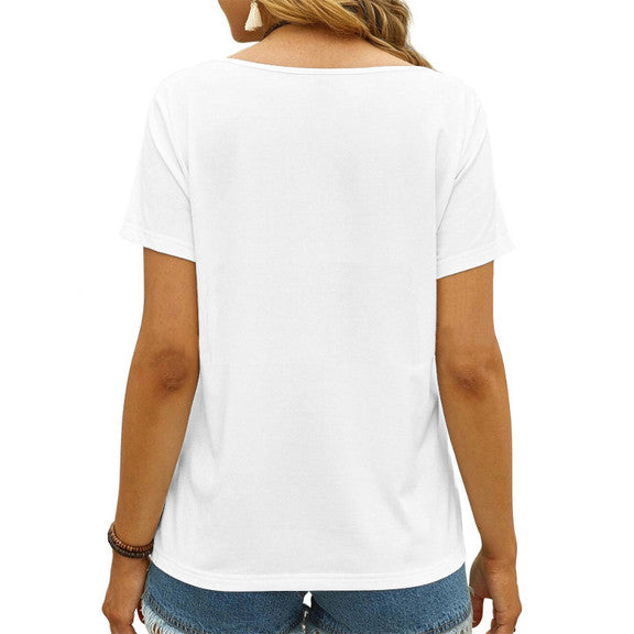 Pittsburgh Steelers V-neck Women T-shirt AGCWTS544
