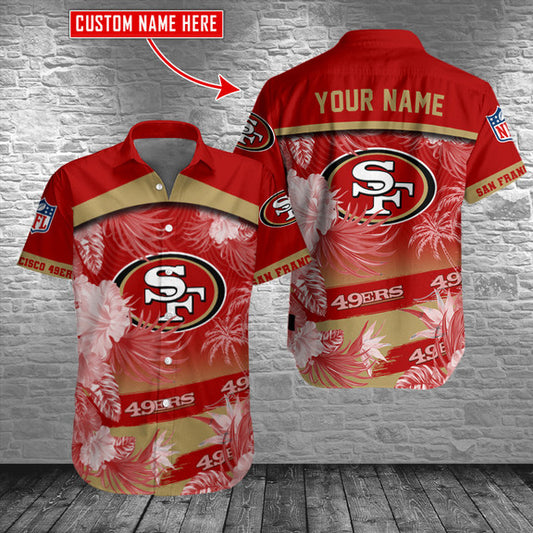San Francisco 49ers Personalized Button Shirt AZCBS066
