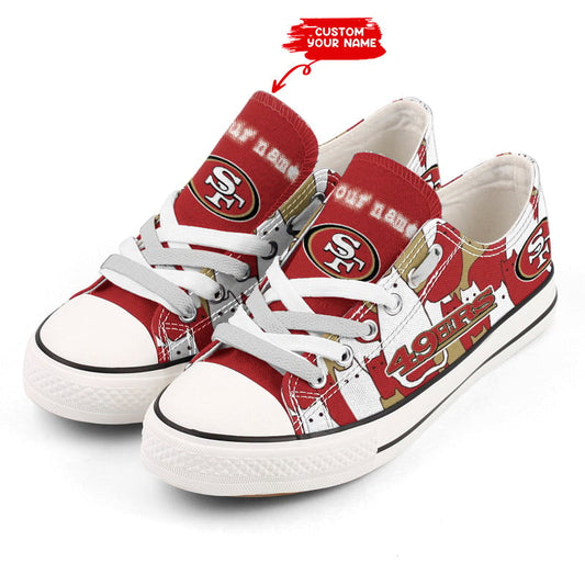 San Francisco 49ers Personalized New Low Top BGLTC090