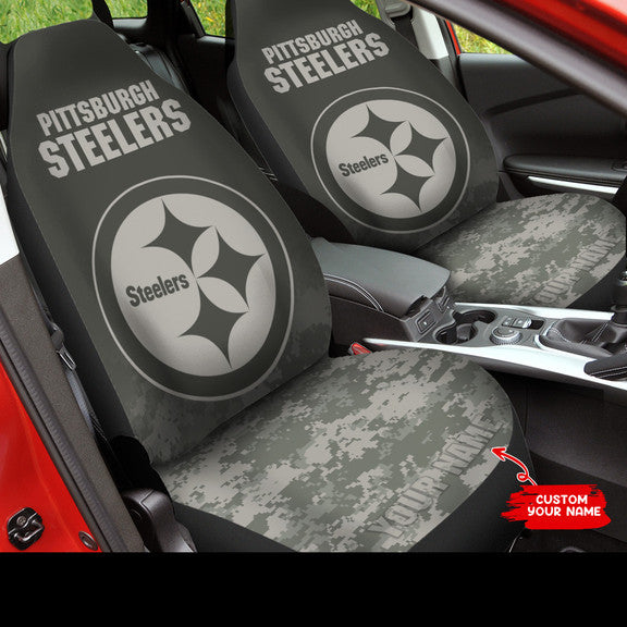 Pittsburgh Steelers Personalized Car Seat Covers BGCSC741