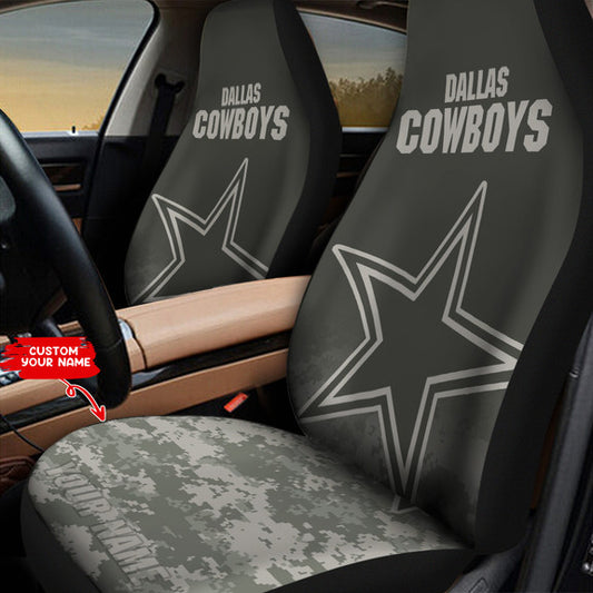 Dallas Cowboys Personalized Car Seat Covers BGCSC738