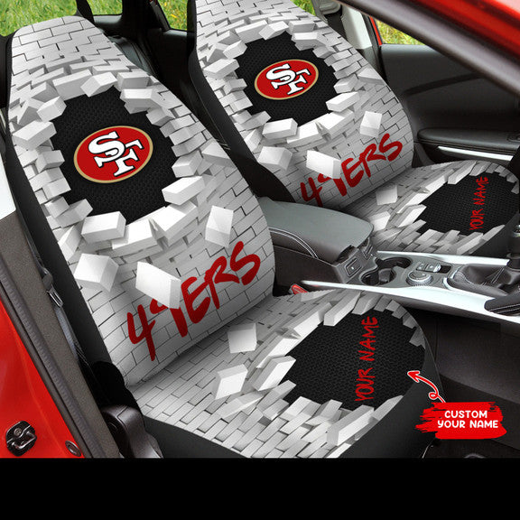 San Francisco 49ers Personalized Car Seat Covers BGCSC732