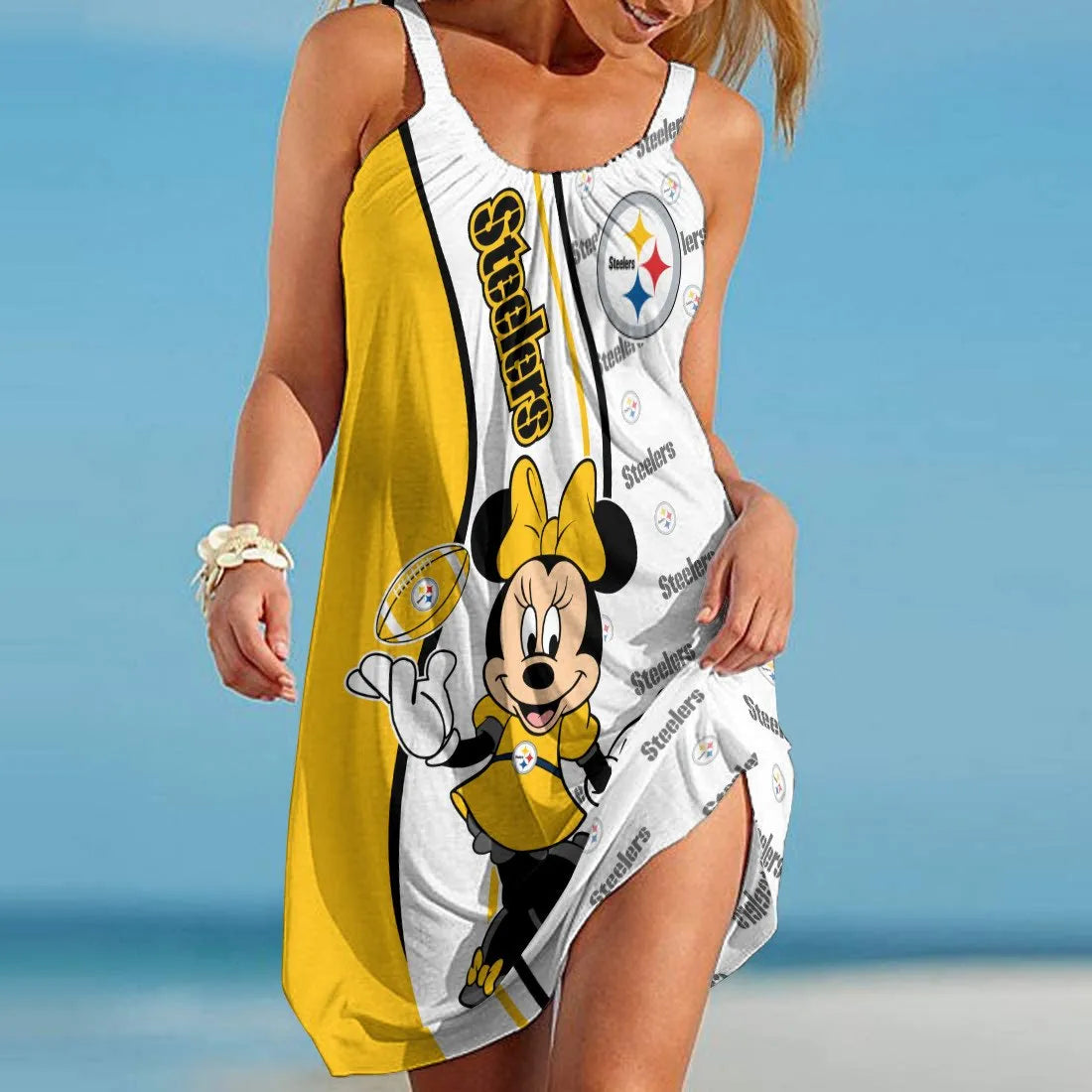 Pittsburgh Steelers Beach Dress BGSLLBD609
