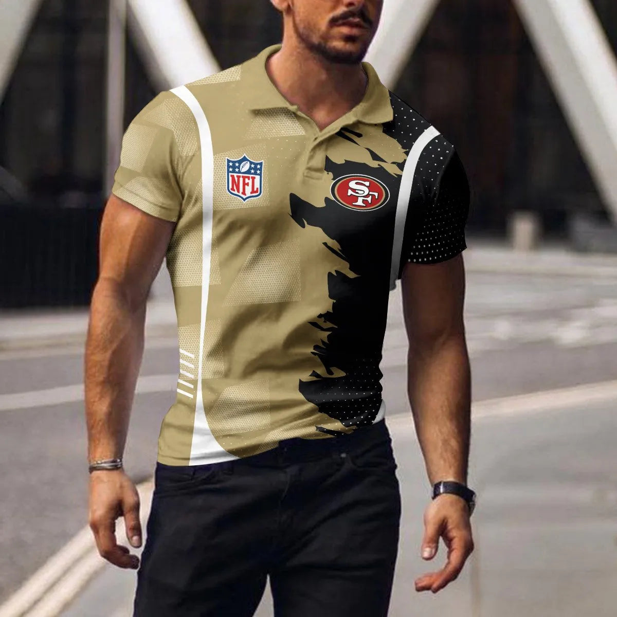 San Francisco 49ers Polo T-shirt BGPLS099