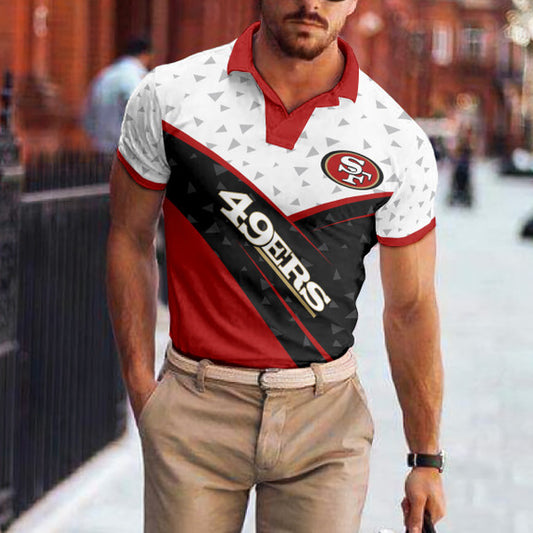San Francisco 49ers Polo T-shirt BGPLS122