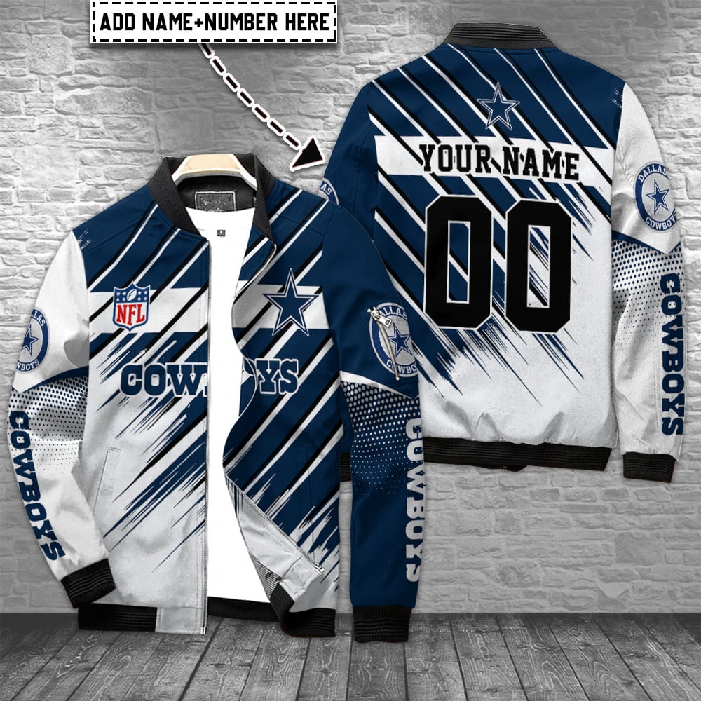 Dallas Cowboys Personalized Bomber Jacket AZCBJ155