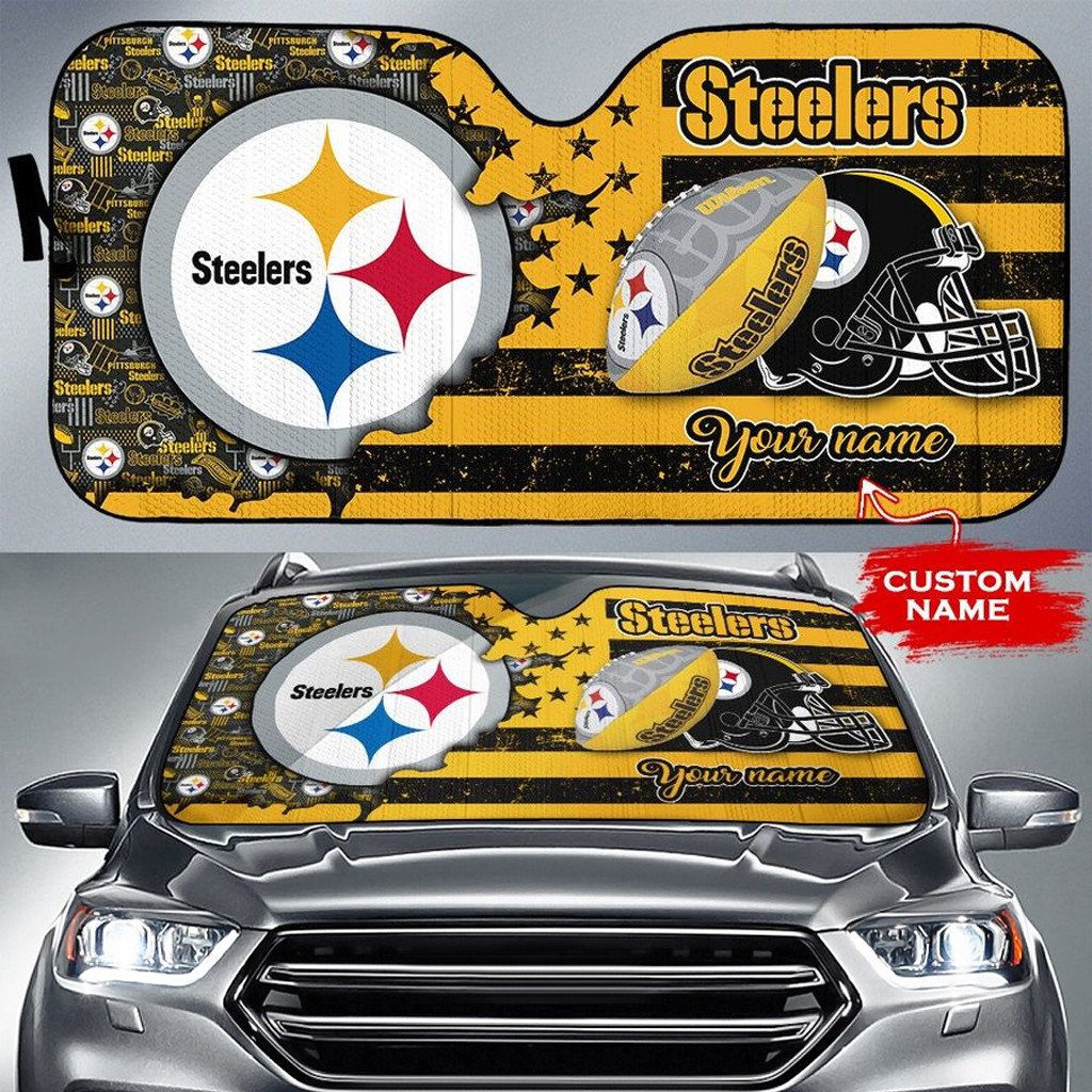 Pittsburgh Steelers Personalized Auto Sun Shade BGAUSS277