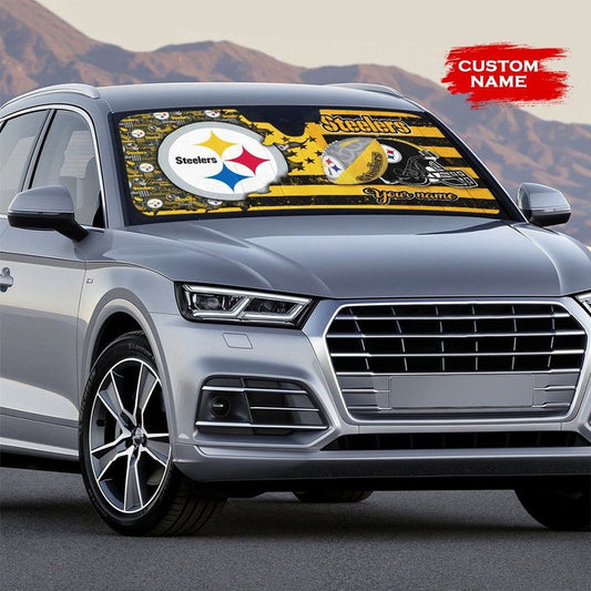 Pittsburgh Steelers Personalized Auto Sun Shade BGAUSS277