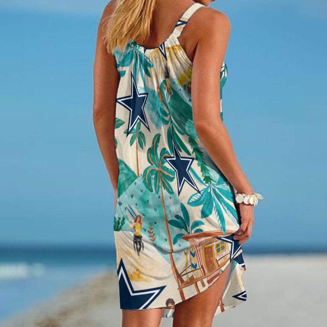 Dallas Cowboys Beach Dress BGSLLBD640