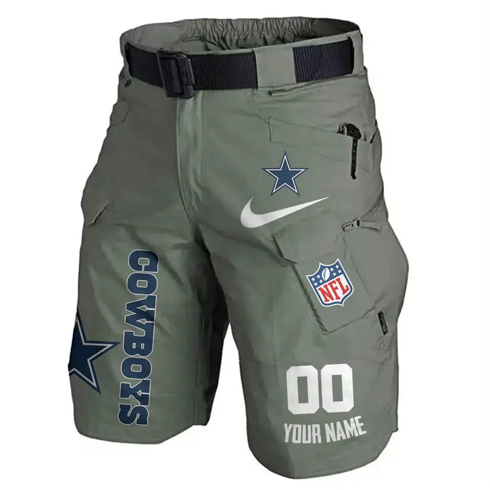 Dallas Cowboys Limited Edition Front Pockets Men Shorts (Belt Not Included) AZBTFPMS000138