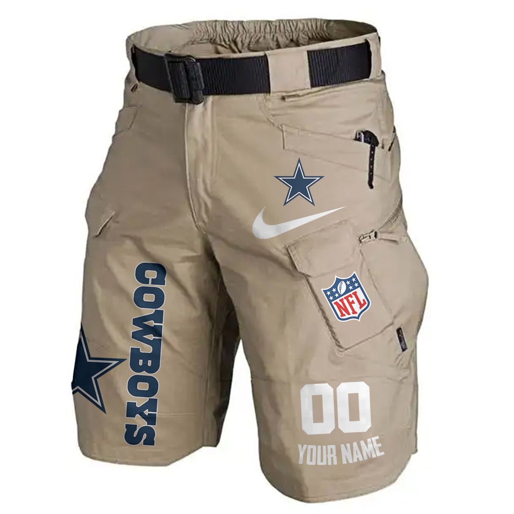Dallas Cowboys Limited Edition Front Pockets Men Shorts (Belt Not Included) AZBTFPMS000138