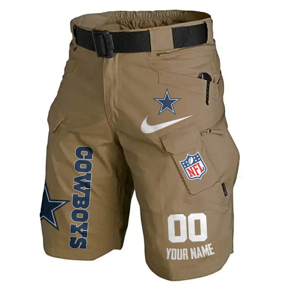 Dallas Cowboys Limited Edition Front Pockets Men Shorts (Belt Not Included) AZBTFPMS000138