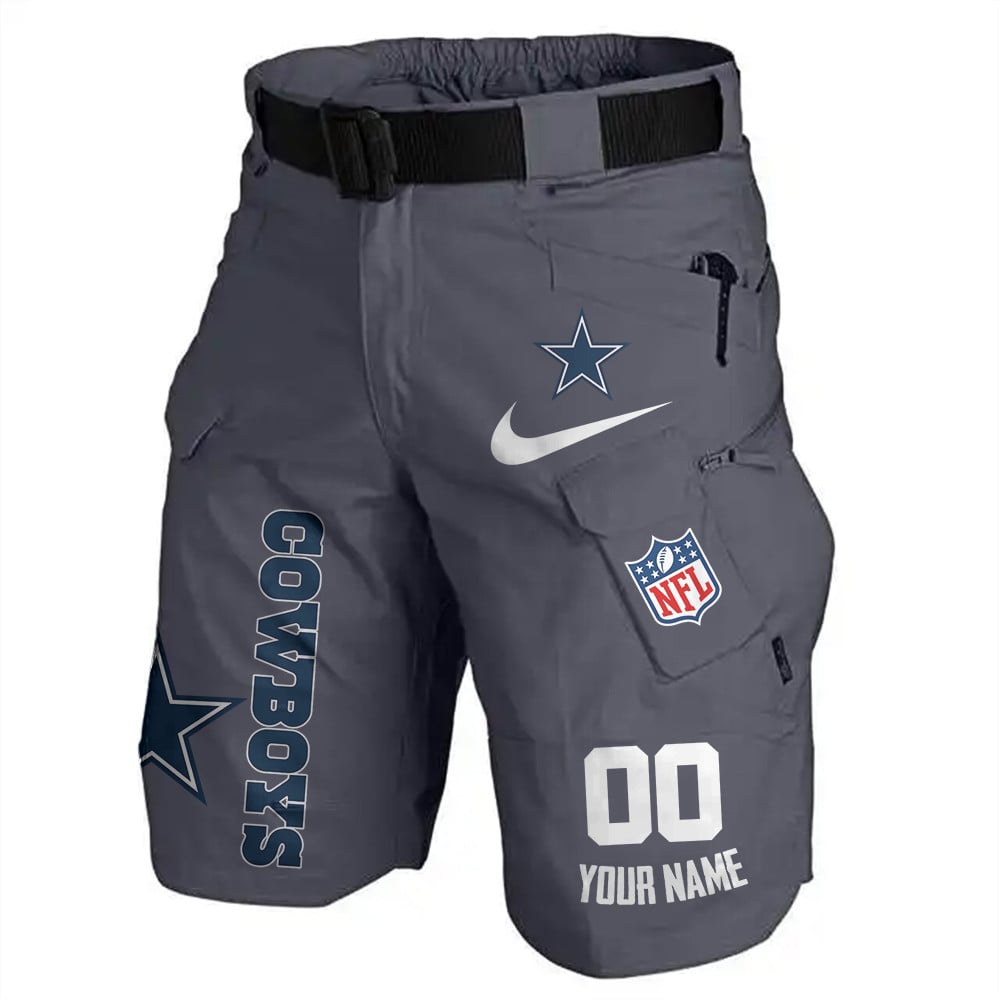 Dallas Cowboys Limited Edition Front Pockets Men Shorts (Belt Not Included) AZBTFPMS000138